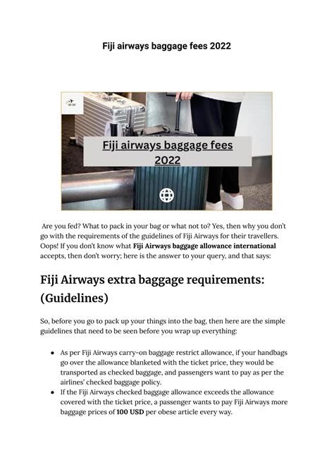 fiji airways excess baggage purchase.